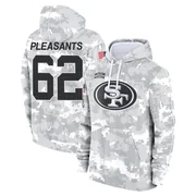 Men's Austen Pleasants San Francisco 49ers Camo Arctic 2024 Salute to Service Club Fleece Pullover Hoodie