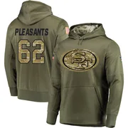 Men's Austen Pleasants San Francisco 49ers Olive Salute to Service Pullover Hoodie