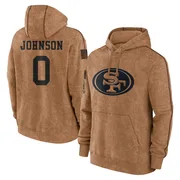 Men's Zack Johnson San Francisco 49ers Brown 2023 Salute To Service Club Pullover Hoodie