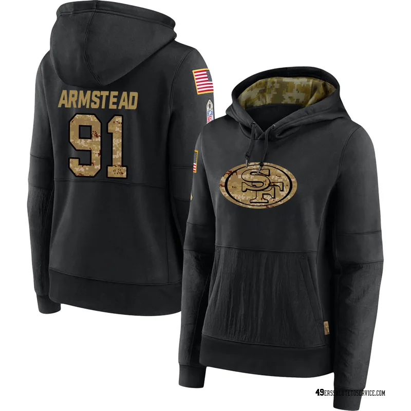 Arik Armstead 2020 Salute To Service Performance T-Shirt - Black