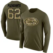 Youth Austen Pleasants San Francisco 49ers Legend Olive Salute to Service Sideline Long Sleeve T-Shirt