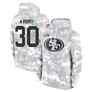 Youth Tre Avery San Francisco 49ers Camo Arctic 2024 Salute to Service Club Fleece Pullover Hoodie